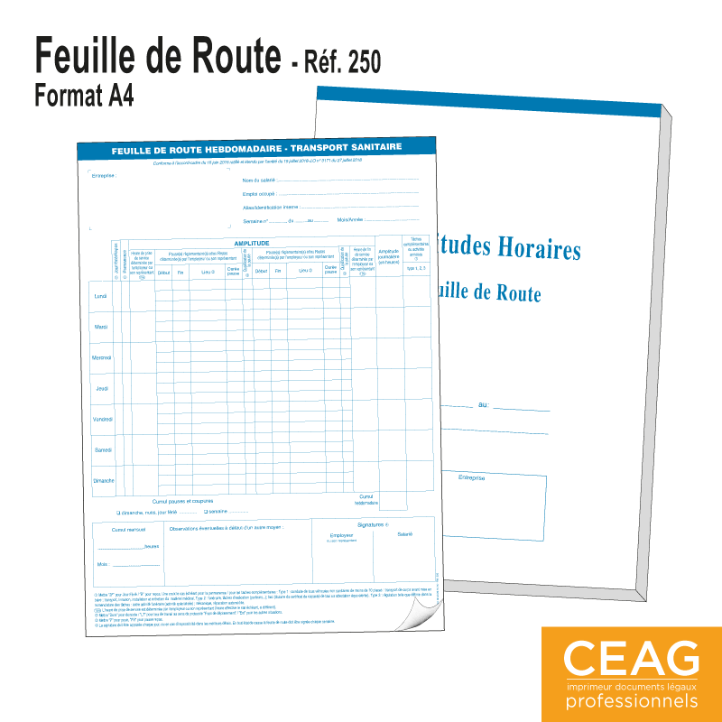 Carnet Feuilles de Route A4