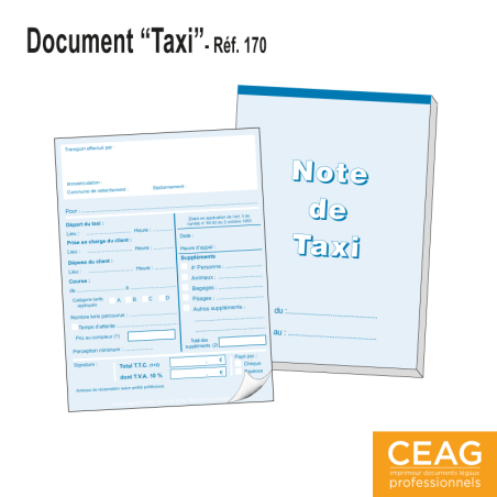Carnet de Note de Taxis