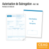 Carnet Attestation de Subrogation