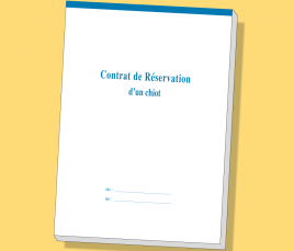 Chiot - Carnet Contrat de Réservation